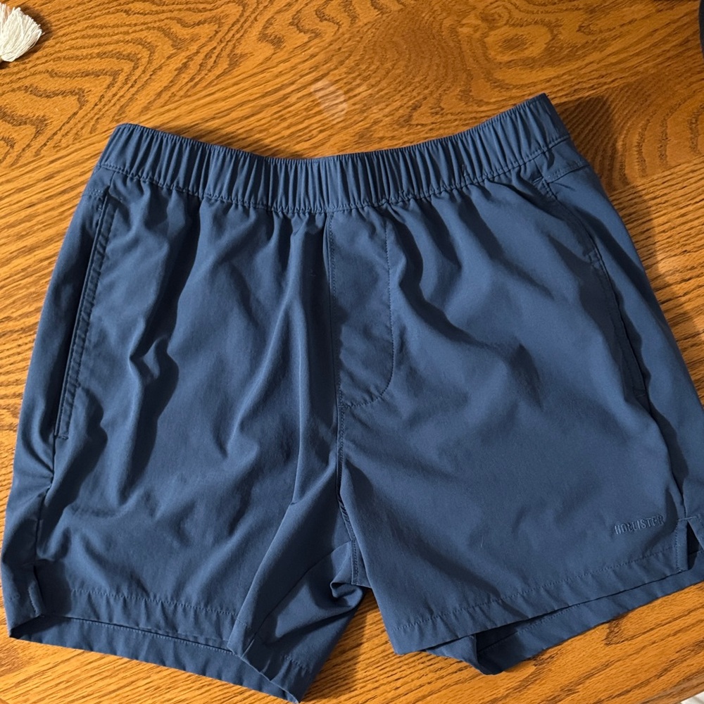 Hollister Men's Athletic Shorts - Navy Blue